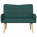 Canapea cu două locuri Verde închis 115 x 61 x 87 cm țesătură - WALTI WALTI