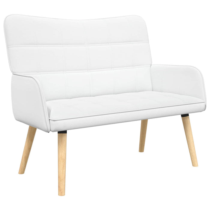 Canapea cu două locuri Alb 115 x 61 x 87 cm țesătură - WALTI WALTI