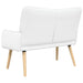 Canapea cu două locuri Alb 115 x 61 x 87 cm țesătură - WALTI WALTI
