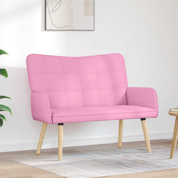 Canapea cu două locuri Roz 115 x 61 x 87 cm țesătură - WALTI WALTI