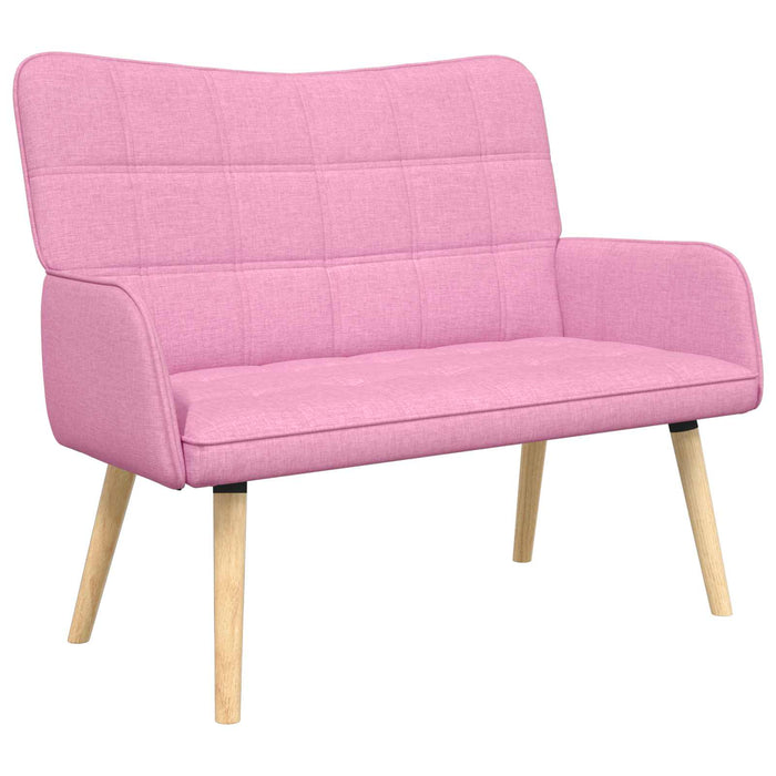 Canapea cu două locuri Roz 115 x 61 x 87 cm țesătură - WALTI WALTI