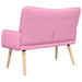 Canapea cu două locuri Roz 115 x 61 x 87 cm țesătură - WALTI WALTI
