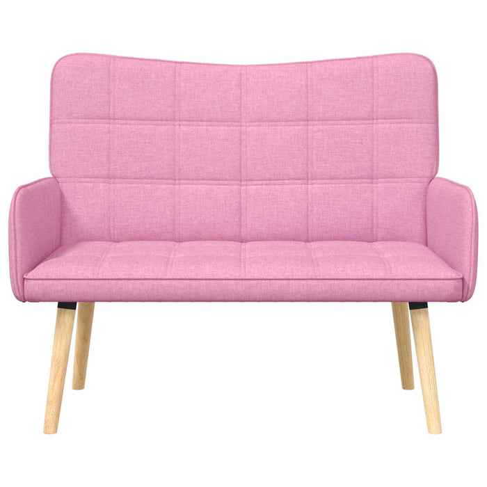 Canapea cu două locuri Roz 115 x 61 x 87 cm țesătură - WALTI WALTI