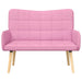 Canapea cu două locuri Roz 115 x 61 x 87 cm țesătură - WALTI WALTI