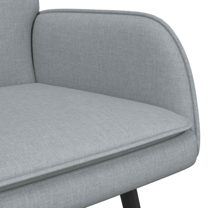 Canapea cu 2 locuri Gri deschis 115 x 61 x 87 cm țesătură - WALTI WALTI