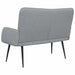 Canapea cu 2 locuri Gri deschis 115 x 61 x 87 cm țesătură - WALTI WALTI