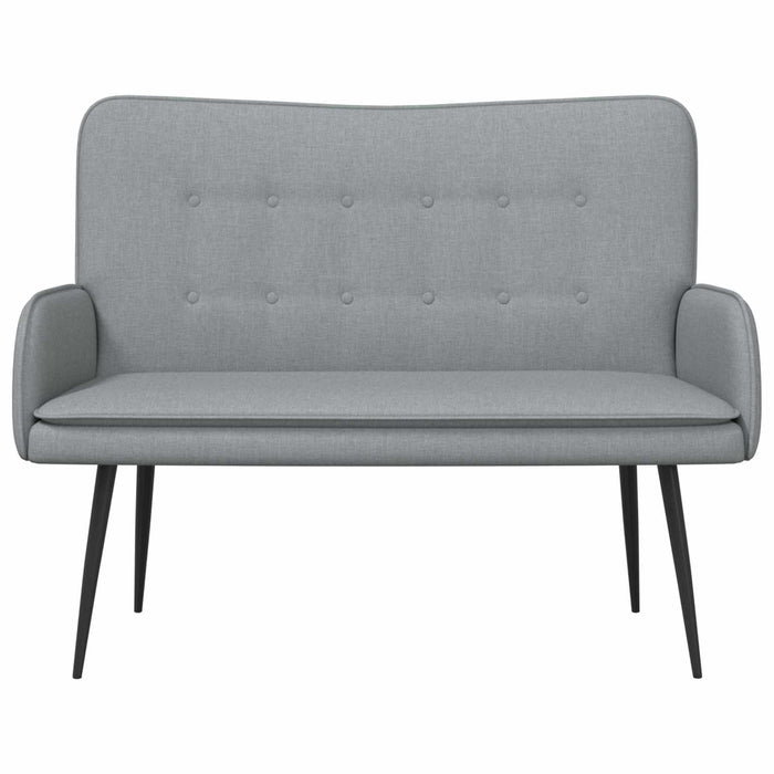 Canapea cu 2 locuri Gri deschis 115 x 61 x 87 cm țesătură - WALTI WALTI