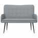 Canapea cu 2 locuri Gri deschis 115 x 61 x 87 cm țesătură - WALTI WALTI