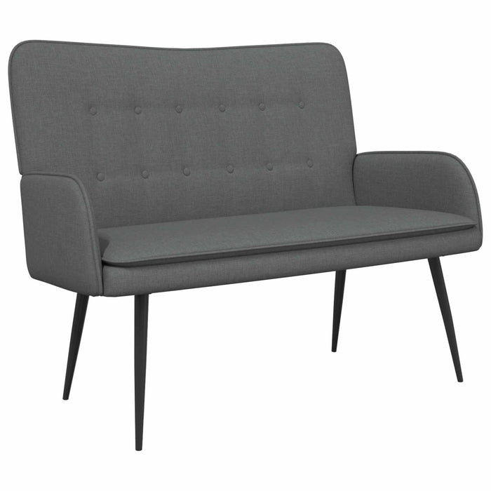 Canapea cu 2 locuri Gri închis 115 x 61 x 87 cm țesătură - WALTI WALTI