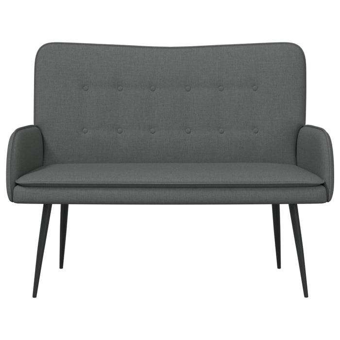 Canapea cu 2 locuri Gri închis 115 x 61 x 87 cm țesătură - WALTI WALTI