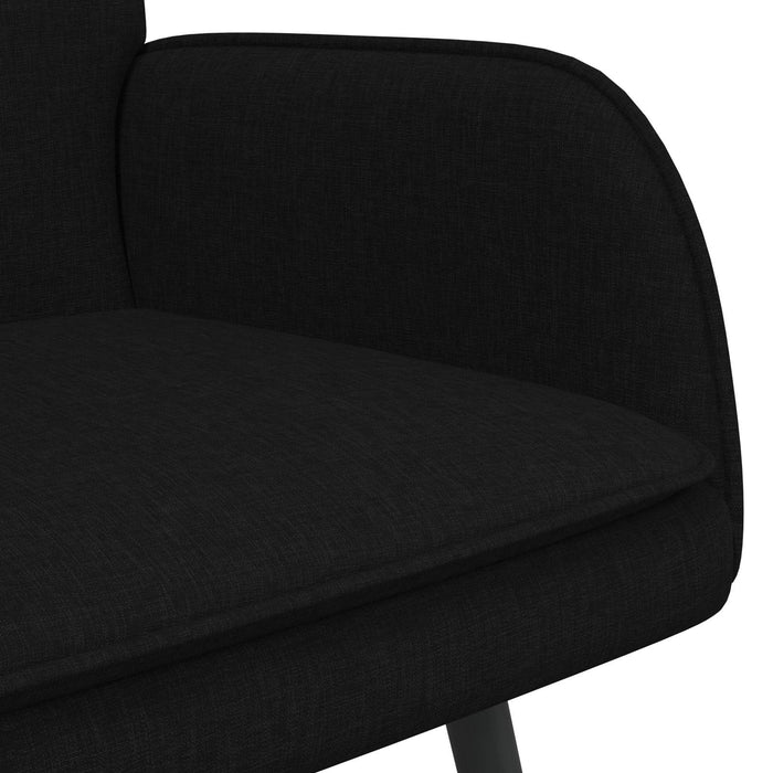Canapea cu 2 locuri Negru 115 x 61 x 87 cm țesătură - WALTI WALTI