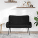 Canapea cu 2 locuri Negru 115 x 61 x 87 cm țesătură - WALTI WALTI