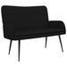 Canapea cu 2 locuri Negru 115 x 61 x 87 cm țesătură - WALTI WALTI