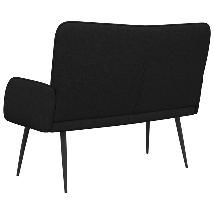 Canapea cu 2 locuri Negru 115 x 61 x 87 cm țesătură - WALTI WALTI