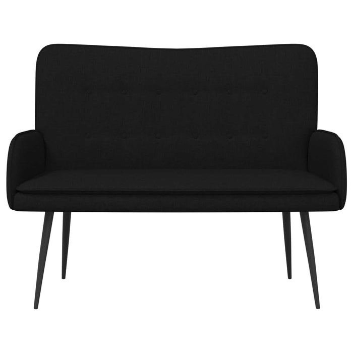 Canapea cu 2 locuri Negru 115 x 61 x 87 cm țesătură - WALTI WALTI
