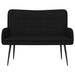 Canapea cu 2 locuri Negru 115 x 61 x 87 cm țesătură - WALTI WALTI