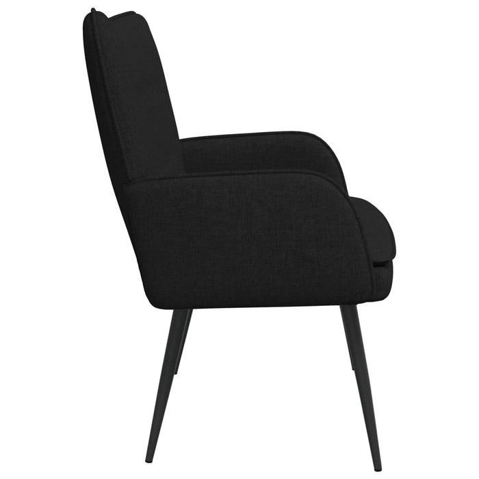 Canapea cu 2 locuri Negru 115 x 61 x 87 cm țesătură - WALTI WALTI
