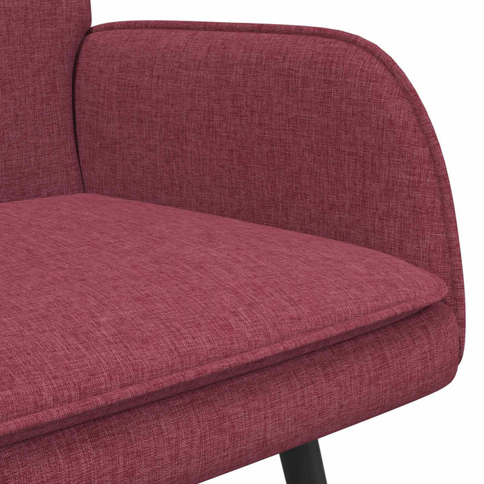 Canapea cu 2 locuri bordo 115 x 61 x 87 cm țesătură - WALTI WALTI