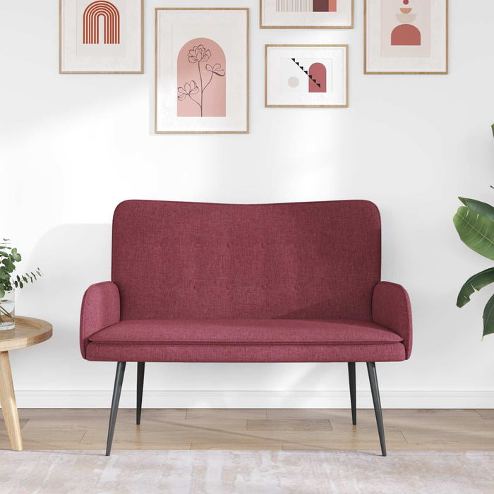 Canapea cu 2 locuri bordo 115 x 61 x 87 cm țesătură - WALTI WALTI