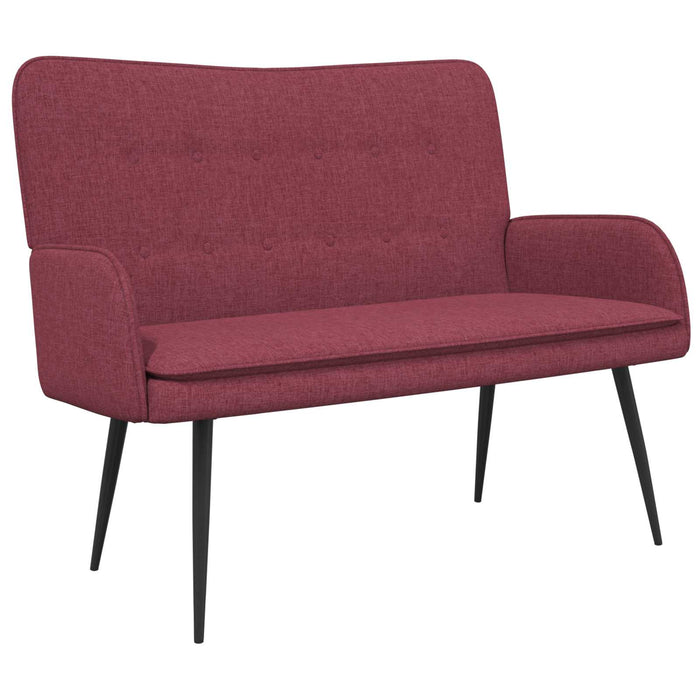 Canapea cu 2 locuri bordo 115 x 61 x 87 cm țesătură - WALTI WALTI