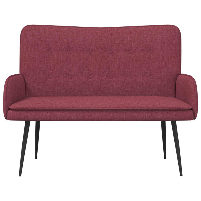 Canapea cu 2 locuri bordo 115 x 61 x 87 cm țesătură - WALTI WALTI