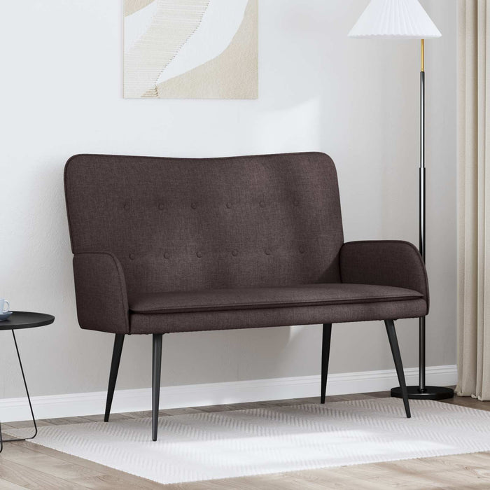 Canapea cu 2 locuri Maro închis 115 x 61 x 87 cm țesătură - WALTI WALTI
