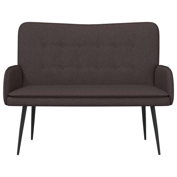 Canapea cu 2 locuri Maro închis 115 x 61 x 87 cm țesătură - WALTI WALTI