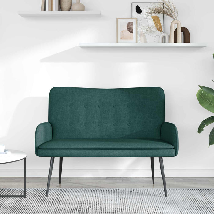 Canapea cu 2 locuri Verde închis 115 x 61 x 87 cm țesătură - WALTI WALTI