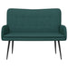 Canapea cu 2 locuri Verde închis 115 x 61 x 87 cm țesătură - WALTI WALTI