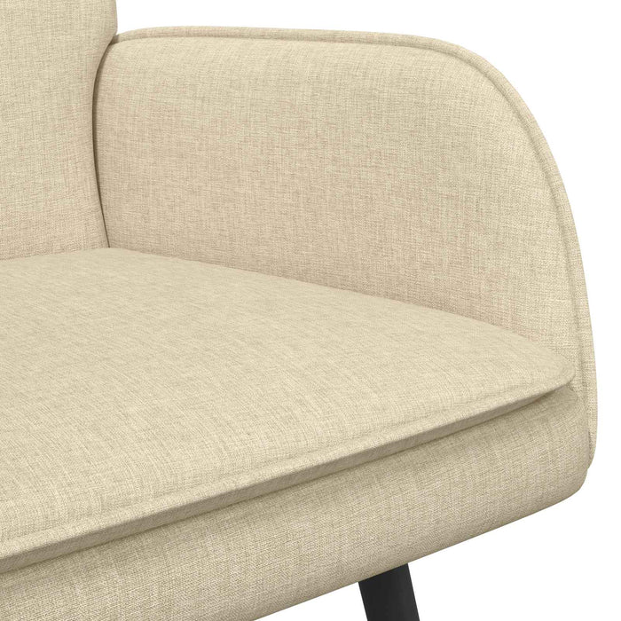 Canapea cu 2 locuri Crem 115 x 61 x 87 cm țesătură - WALTI WALTI