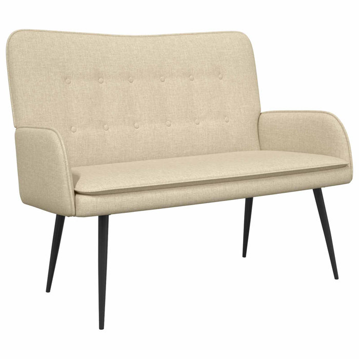 Canapea cu 2 locuri Crem 115 x 61 x 87 cm țesătură - WALTI WALTI