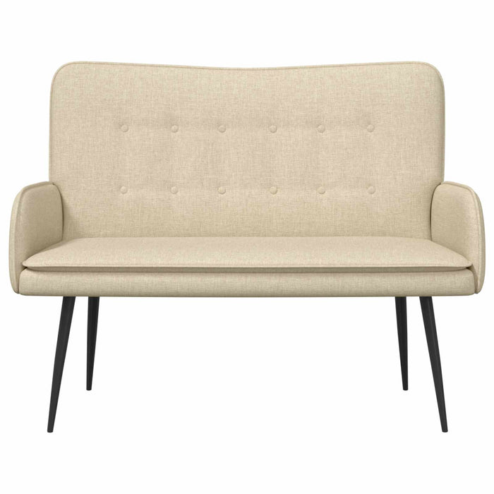Canapea cu 2 locuri Crem 115 x 61 x 87 cm țesătură - WALTI WALTI