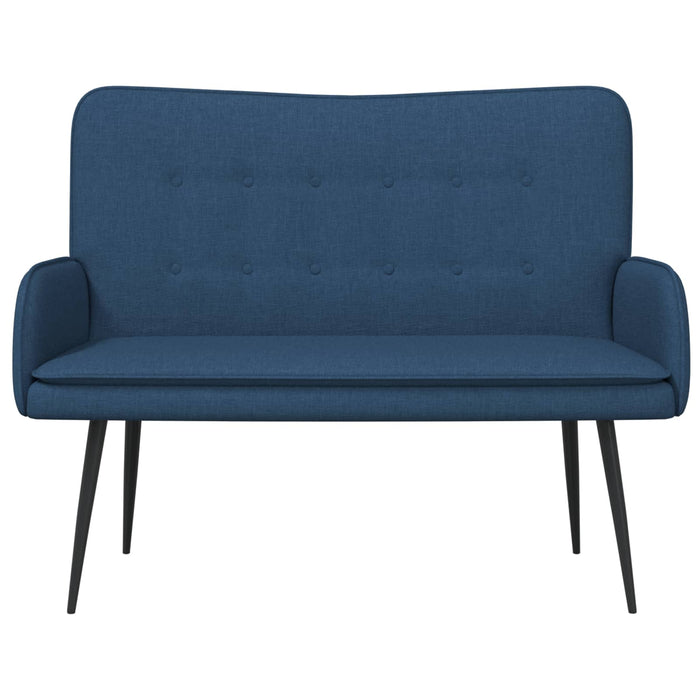 Canapea cu 2 locuri albastru 115 x 61 x 87 cm țesătură - WALTI WALTI