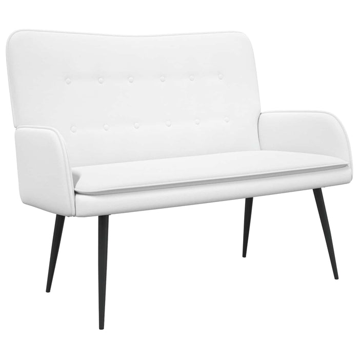 Canapea cu 2 locuri Alb 115 x 61 x 87 cm țesătură - WALTI WALTI
