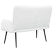 Canapea cu 2 locuri Alb 115 x 61 x 87 cm țesătură - WALTI WALTI