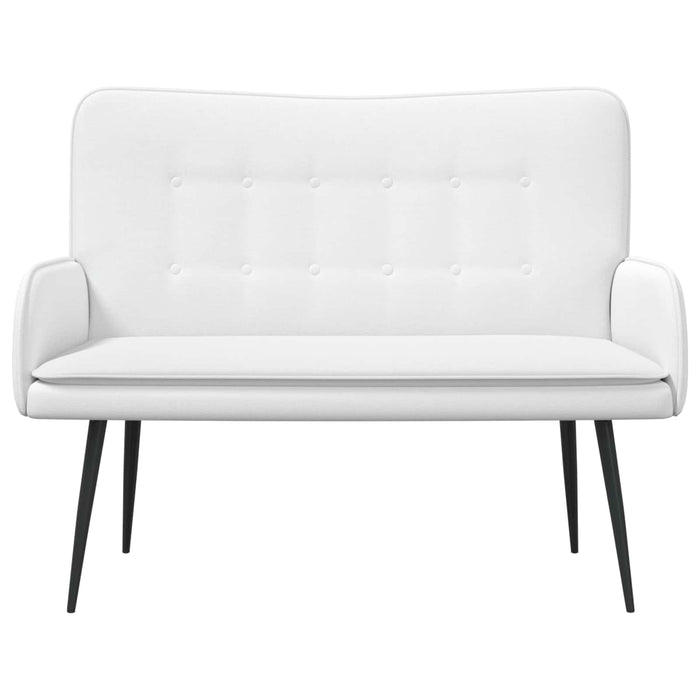 Canapea cu 2 locuri Alb 115 x 61 x 87 cm țesătură - WALTI WALTI