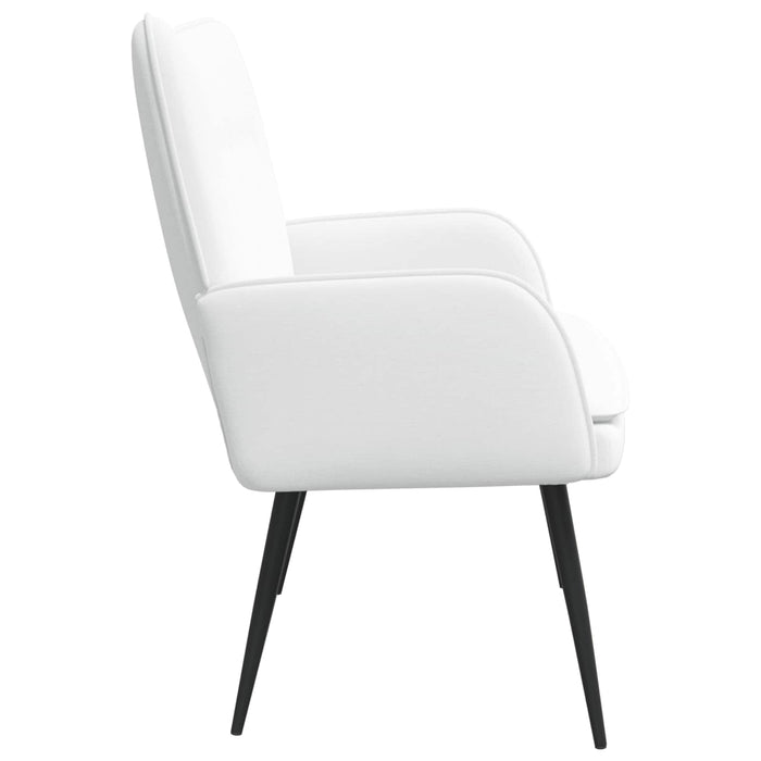 Canapea cu 2 locuri Alb 115 x 61 x 87 cm țesătură - WALTI WALTI