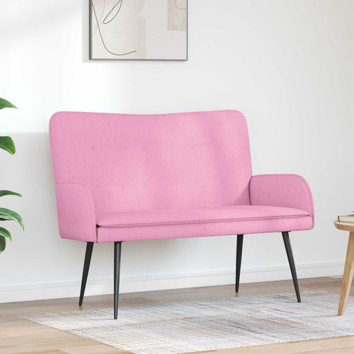 Canapea cu 2 locuri Roz 115 x 61 x 87 cm țesătură - WALTI WALTI