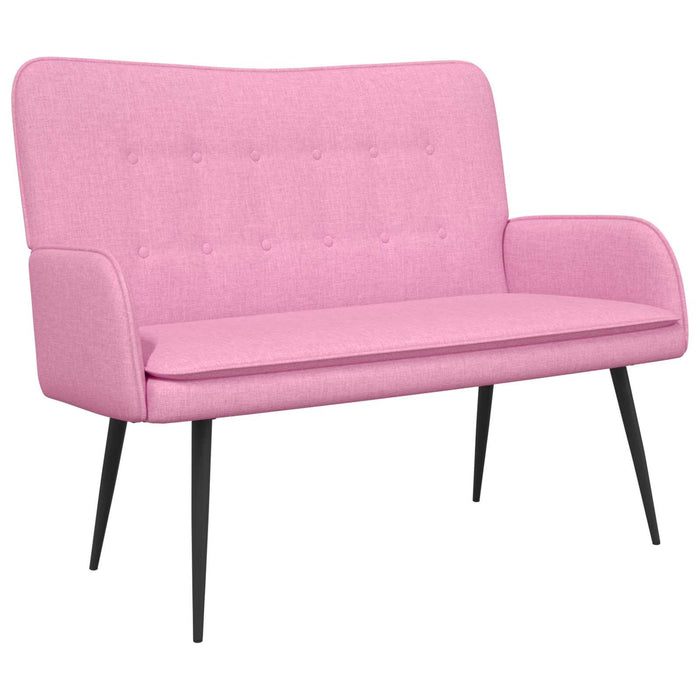 Canapea cu 2 locuri Roz 115 x 61 x 87 cm țesătură - WALTI WALTI