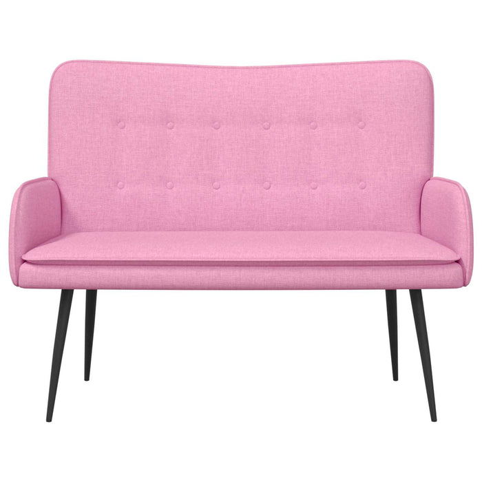 Canapea cu 2 locuri Roz 115 x 61 x 87 cm țesătură - WALTI WALTI
