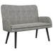 Canapea cu două locuri Gri deschis 115 x 61 x 87 cm Catifea - WALTI WALTI