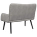 Canapea cu două locuri Gri deschis 115 x 61 x 87 cm Catifea - WALTI WALTI