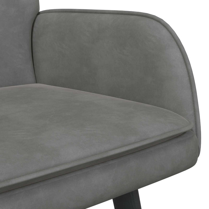 Canapea cu două locuri Gri închis 115 x 61 x 87 cm Catifea - WALTI WALTI