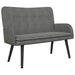 Canapea cu două locuri Gri închis 115 x 61 x 87 cm Catifea - WALTI WALTI