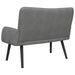 Canapea cu două locuri Gri închis 115 x 61 x 87 cm Catifea - WALTI WALTI