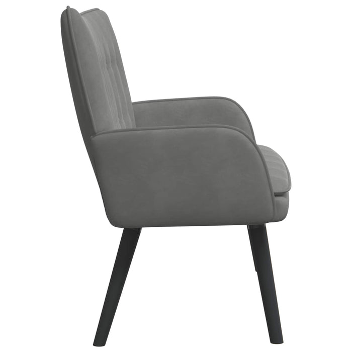 Canapea cu două locuri Gri închis 115 x 61 x 87 cm Catifea - WALTI WALTI