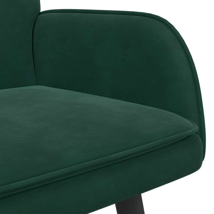 Canapea cu două locuri Verde închis 115 x 61 x 87 cm Catifea - WALTI WALTI