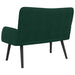 Canapea cu două locuri Verde închis 115 x 61 x 87 cm Catifea - WALTI WALTI