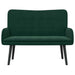 Canapea cu două locuri Verde închis 115 x 61 x 87 cm Catifea - WALTI WALTI