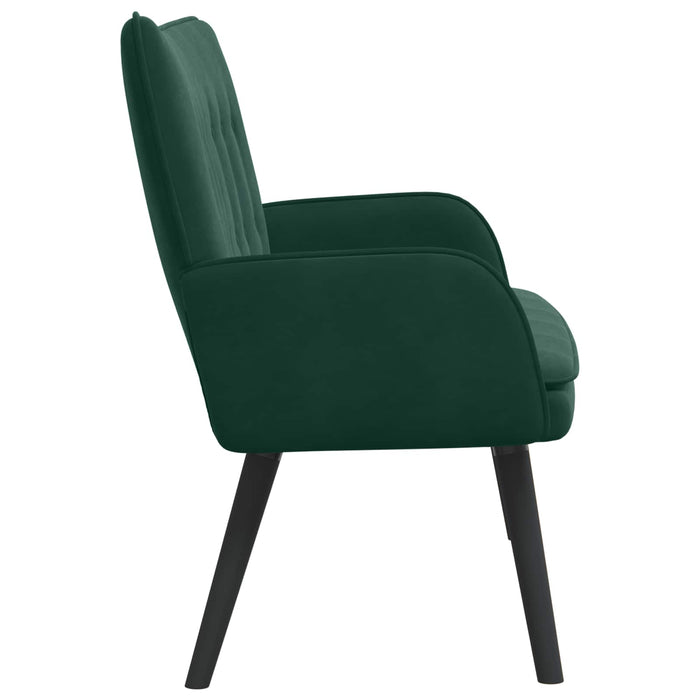 Canapea cu două locuri Verde închis 115 x 61 x 87 cm Catifea - WALTI WALTI